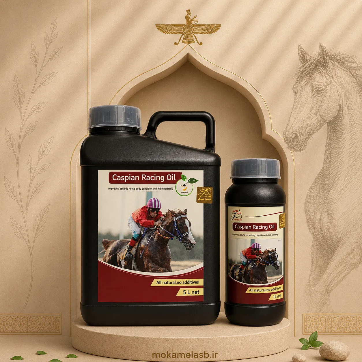 روغن تقویت رشد عضلات اسب – کاسپین ریسینگ (Caspian Racing)